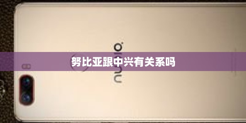 努比亚跟中兴有关系吗